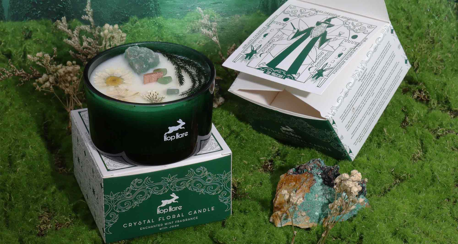 Kouzelné svíčky Hop Hare: Spojující přírodu, mystiku a harmonii do vašeho domova