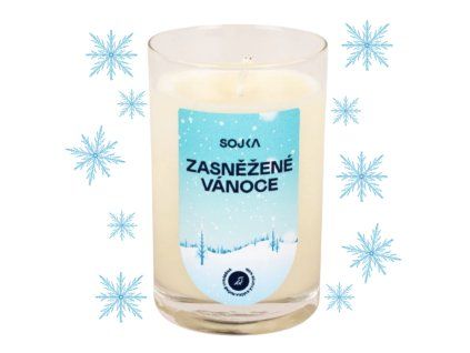 Sojka sojová svíčka VÁNOČNÍ - ZASNĚŽENÉ VÁNOCE(80g)