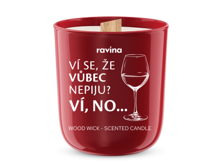 ravina sojova svicka dreveny knot vi se ze vubec nepiju vino