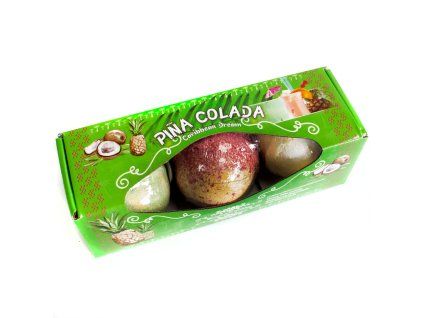 Sada tří koupelových bomb Piña Colada
